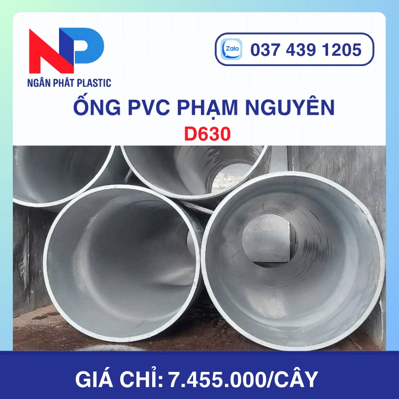 Ống Nhựa PVC D630 Phạm Nguyên